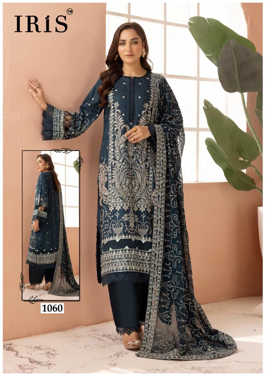 Afsanah Vol 6 By Iris Cotton Printed Pakistani Dress Material Orders In India